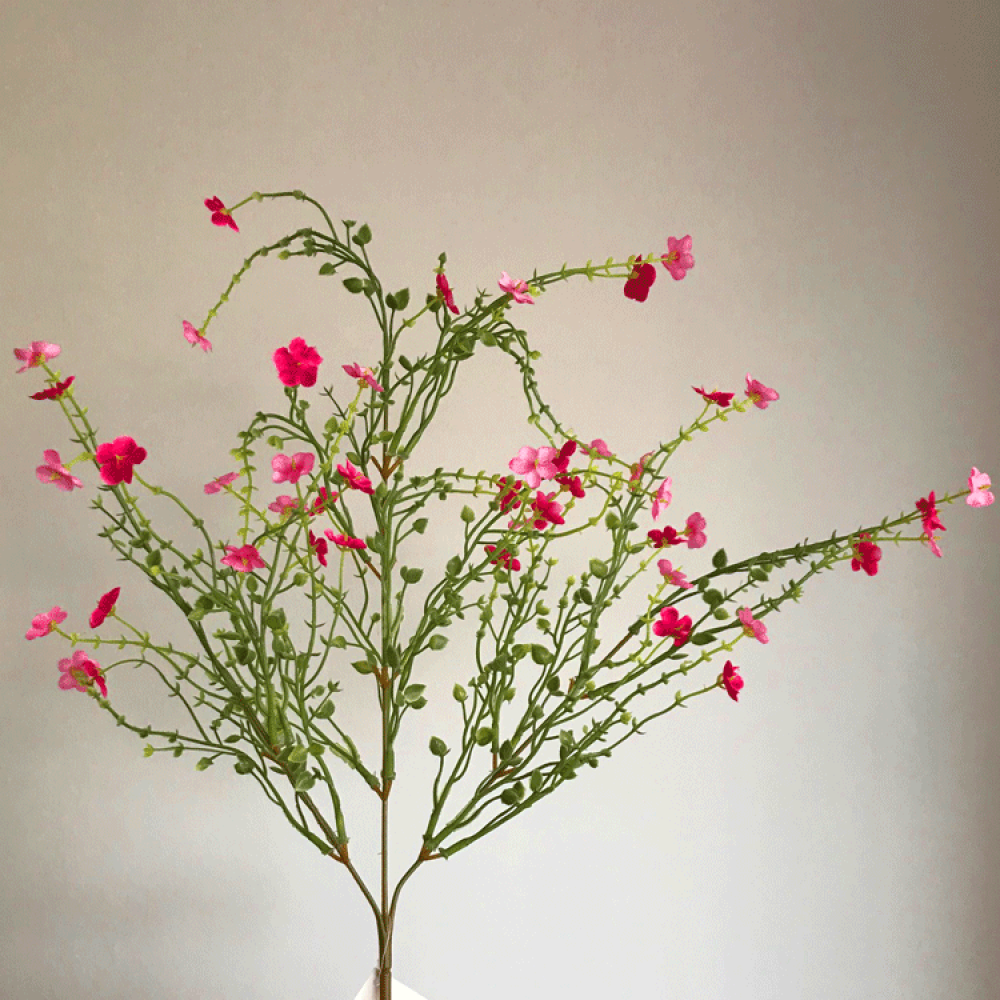 Artificial Wild Flowers Spray Pink 76cm Artificial Flowers